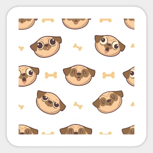 Pug Funny Sticker